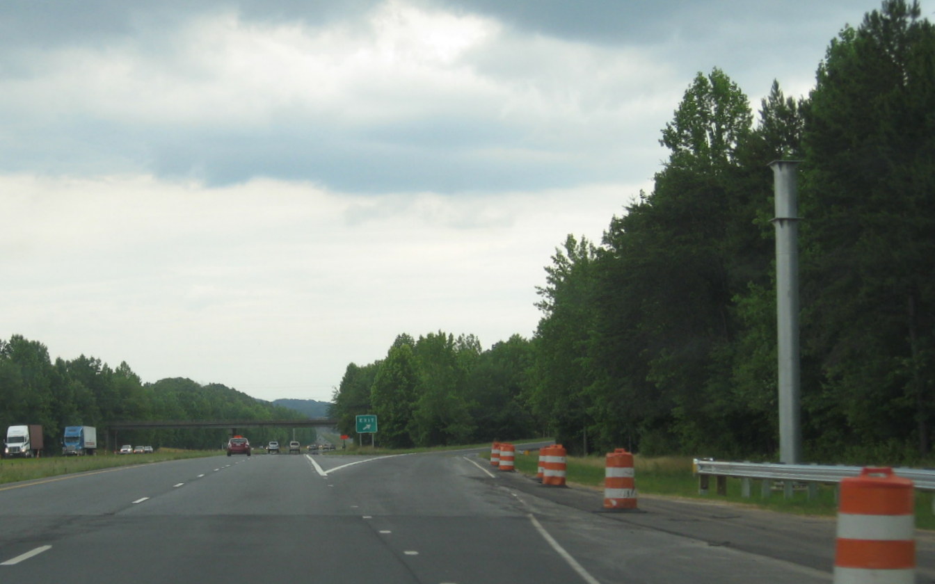 Photo of Reconstructed Vision Drive Off-Ramp from US 220 North in Asheboro