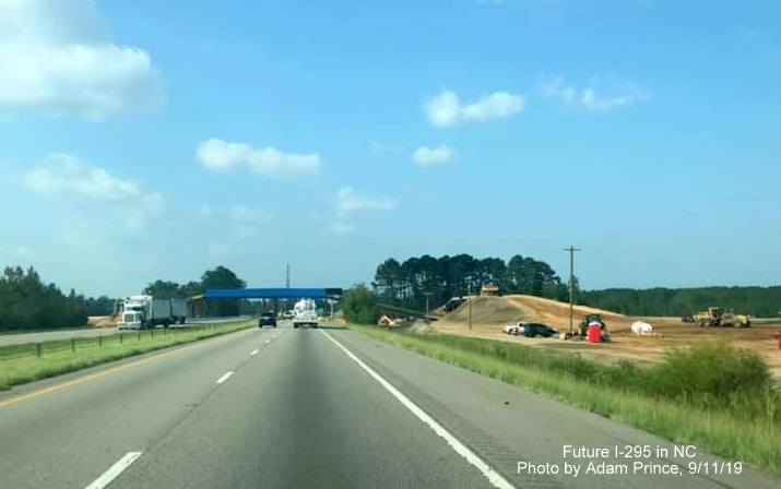 Image of construction of Future I-295 interchange with I-95 near St Pauls, NC., by Adam Prince