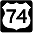 Image of US 74 shield (from Shields Up1)