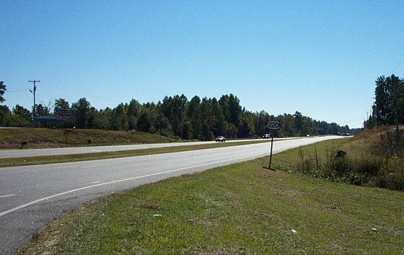 Image of US 220 highway near Rockingham in October 2005