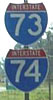 Photo of I-73/I-74 Sign