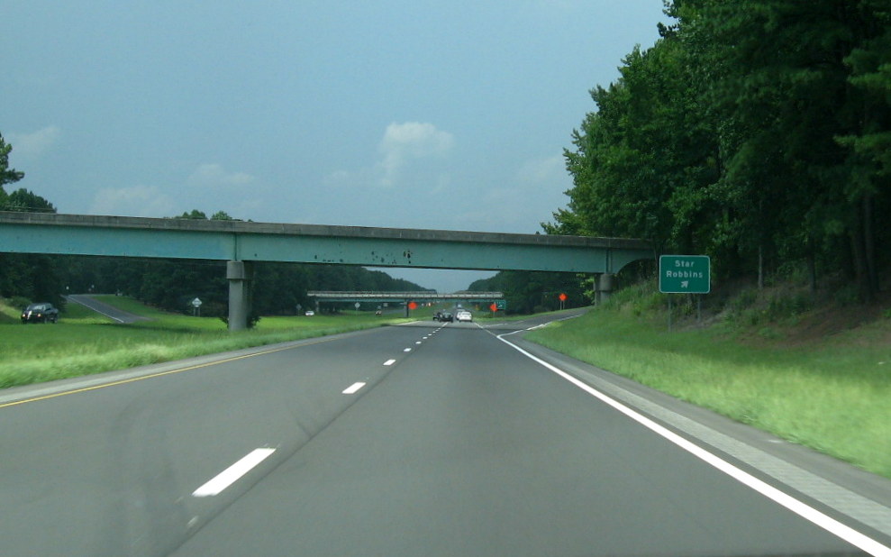 Photo of Exit sign for Star/Robbins on I-73/I-74 US 220 South