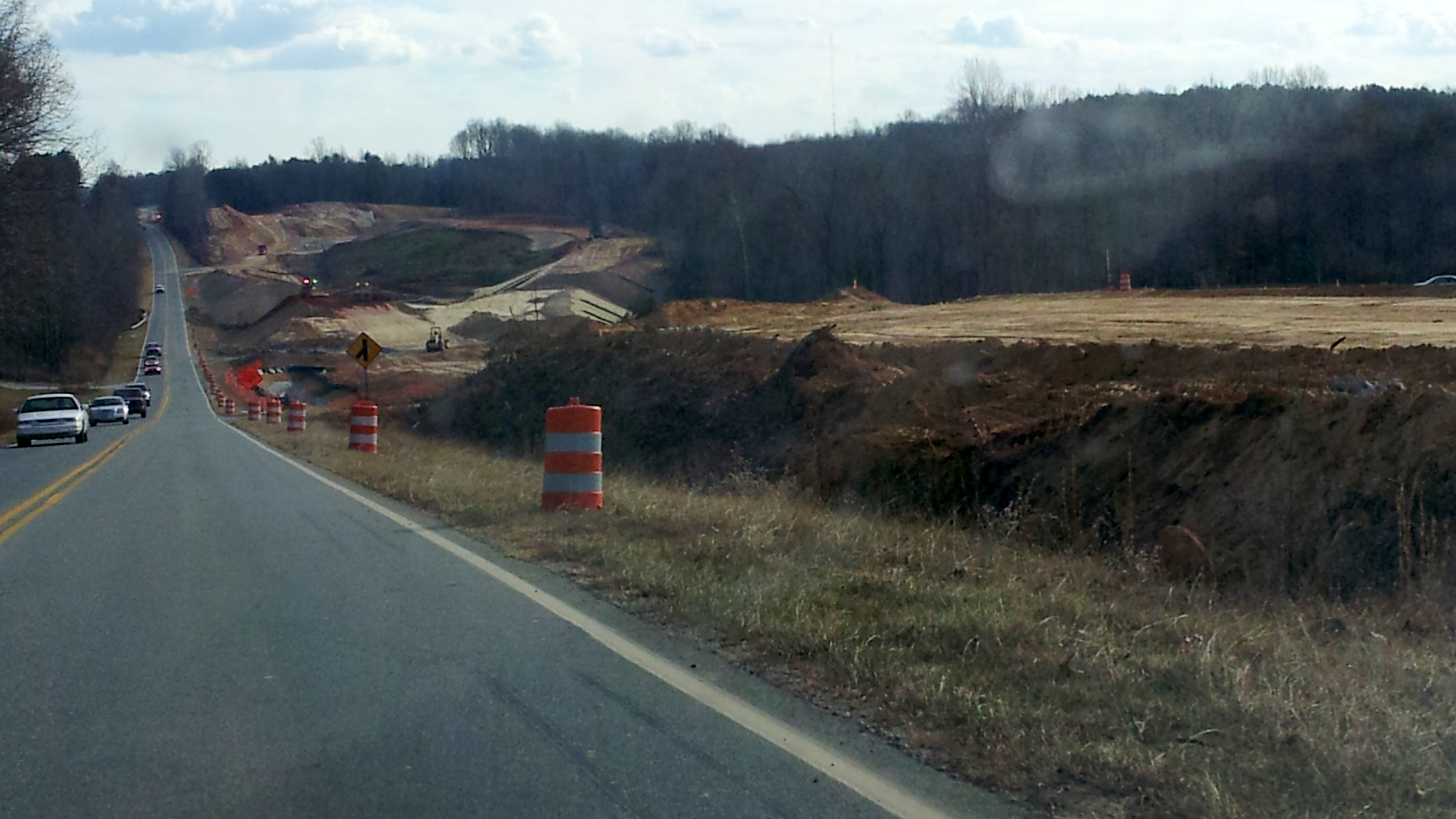 Photo of future I-73 offramp for US 220, Dec. 2012, courtesy of Strider