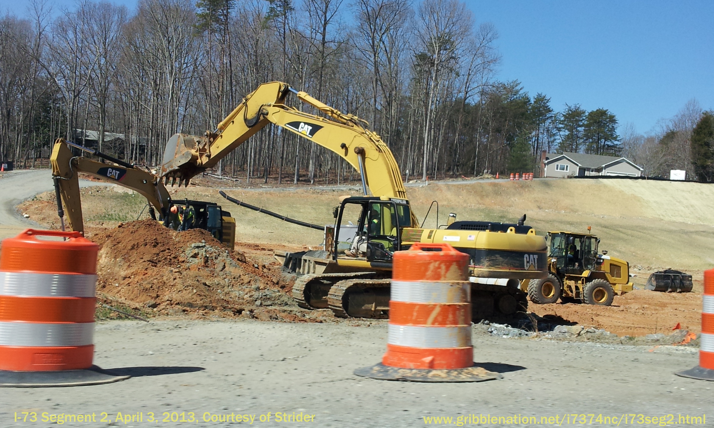 Photo of I-73 Construction Clearing from US 220 North, courtesy of 
Strider