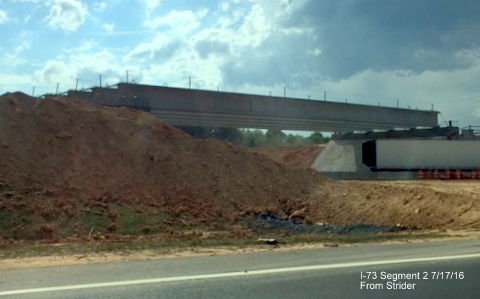 Image of construction at future NC 68 interchange with I-73, by Strider