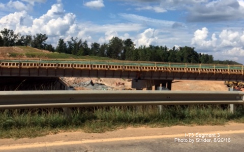 Image of future NC 150 interchange with I-73 under construction near Summerfield, by Strider