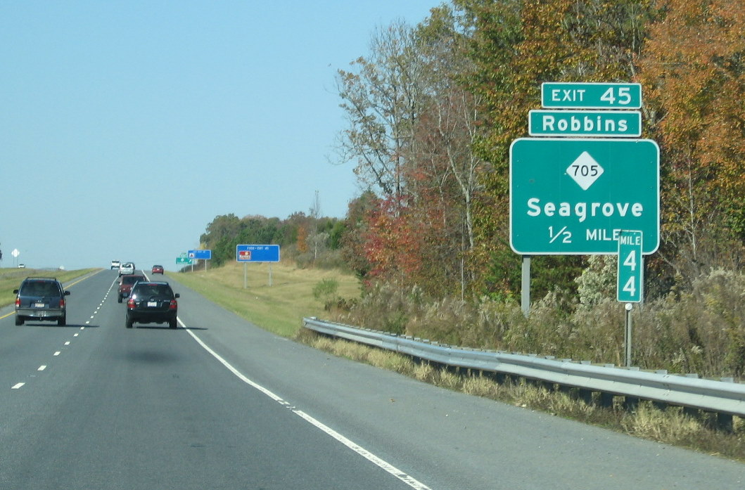 Photo of Exit Sign for I-73 Exit 45
