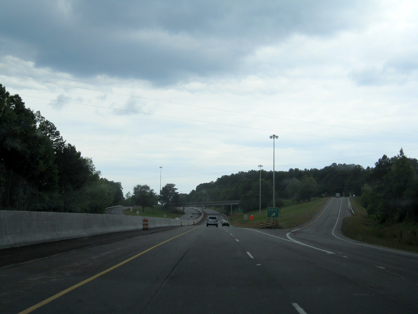 View of Reconstructed Pineview St Exit off of I-73/I-74 in Asheboro