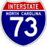 Thumbnail image of NC Interstate 73 shield
