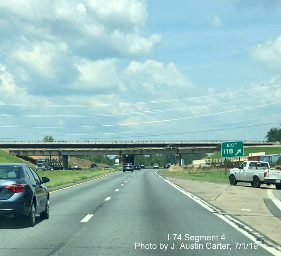 Image of future Winston-Salem Beltway construction in vicinity to exit ramp to NC 65 from US 52 North, by J. Austin Carter