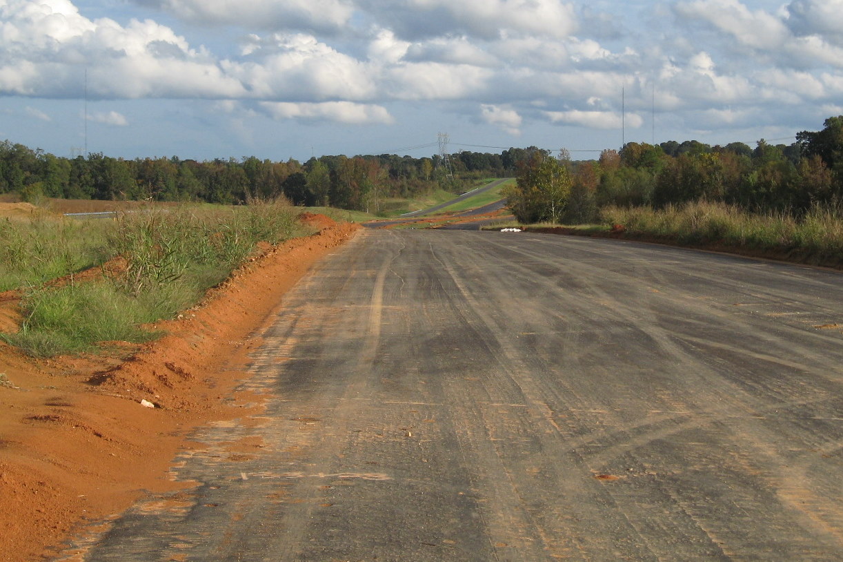 Photo of view looking along the Spencer Road extension towards the area of 
Banner Whitehead Rd, Aug. 2012