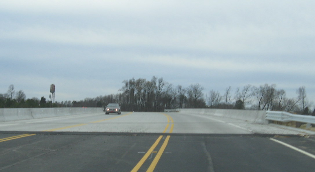 Photo of crossing inthe newly opened Cedar Square Rd Bridge in Dec. 2009