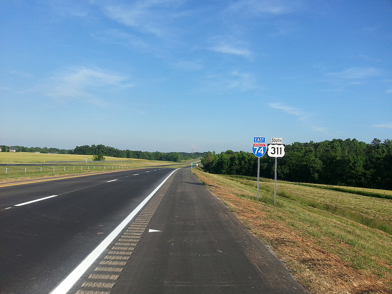 Photo of finished I-74 freeway near Glenola, May 2013 from MBHockey13