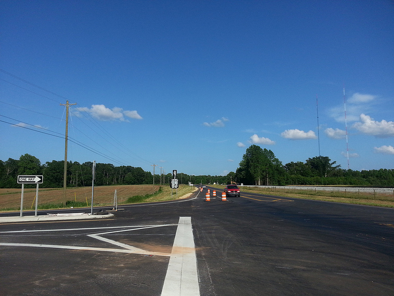 Photo of finished US 311 on-ramp to I-74 freeway near Sophia, May 2013 from MBHockey13