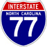 Image of I-77 Shield, from Shields Up!