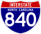 Image of I-840 NC 
                                                                             shield (from Shields Up!)