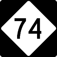 NC 74 shield image from Wikimedia