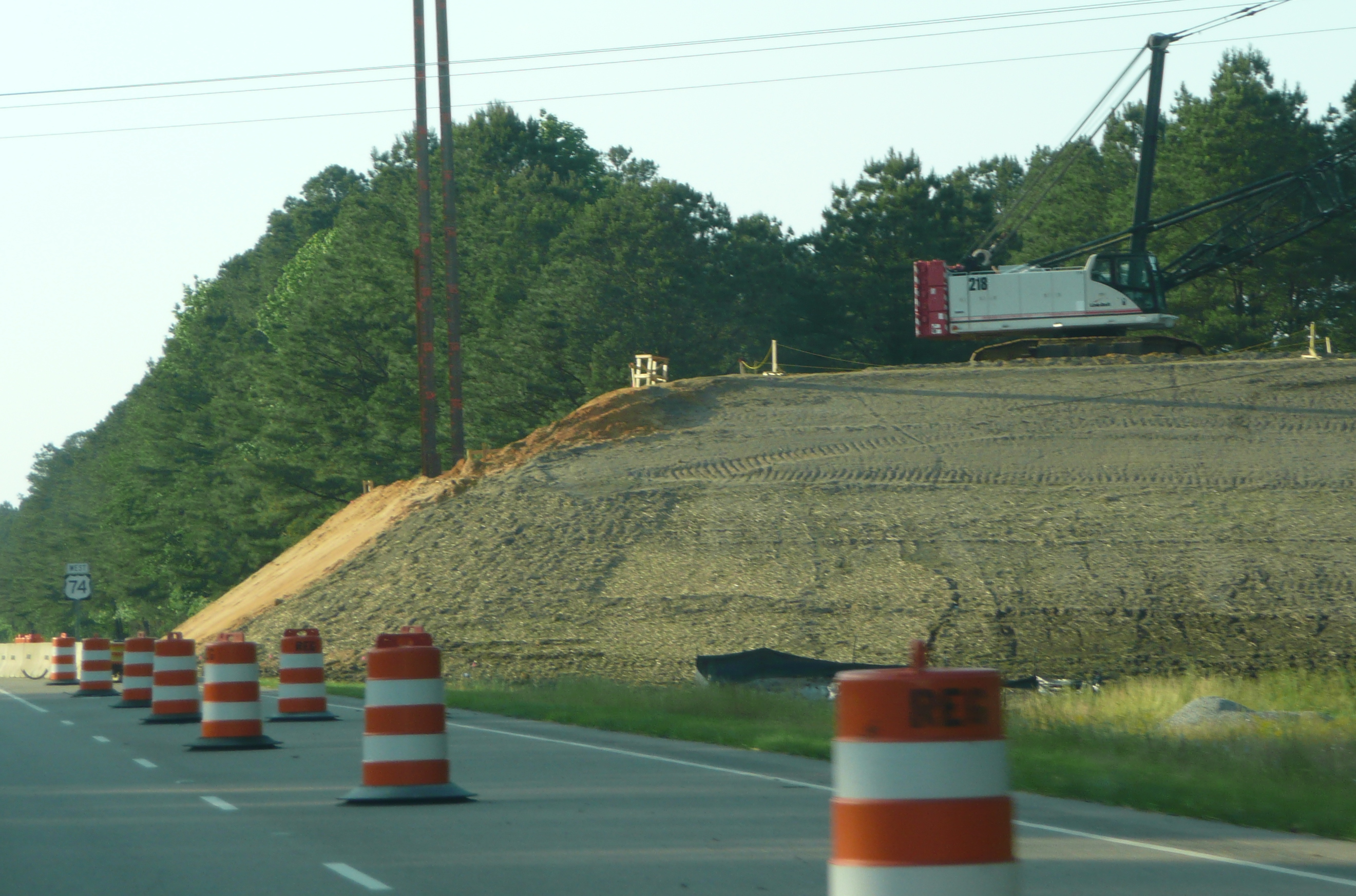 Photo of Kingsdale Rd Bridge from US 74 West in May 2009. Courtesy of 
James Mast