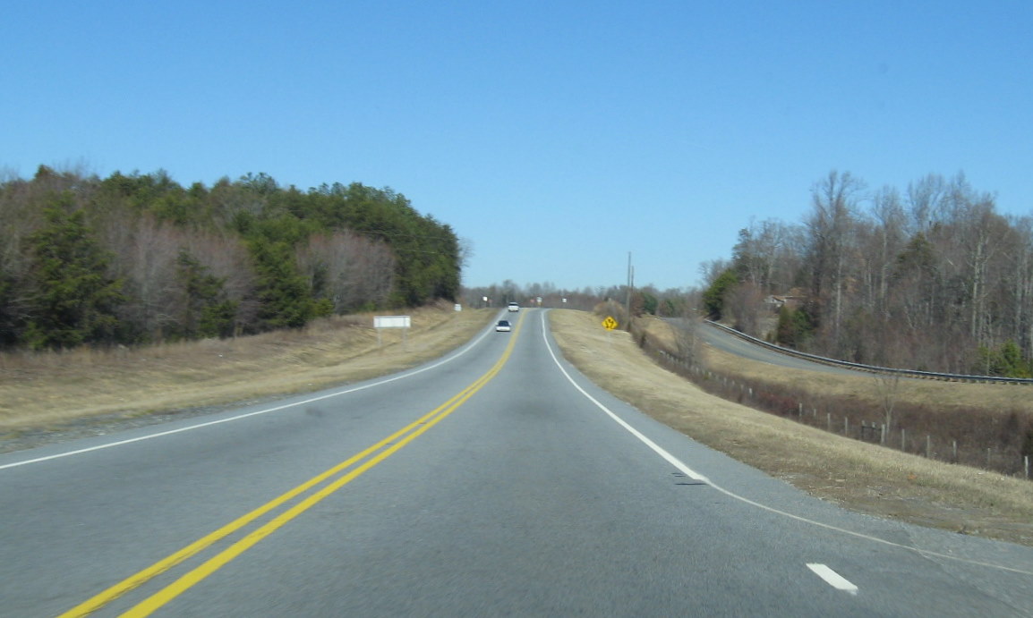 Photo of US 220/NC 68 intersection prior to widening construction, Nov. 2009