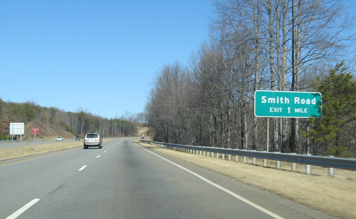 Last exit sign in North Carolina on US 220 North