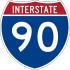 I-90 shield image from wikimedia