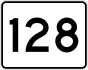 MA Route 128 shield by Wikimedia