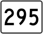 MA Route 295 shield image, by Wikimedia
