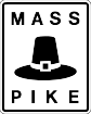 Image of Mass Pike logo shield, from wikimedia