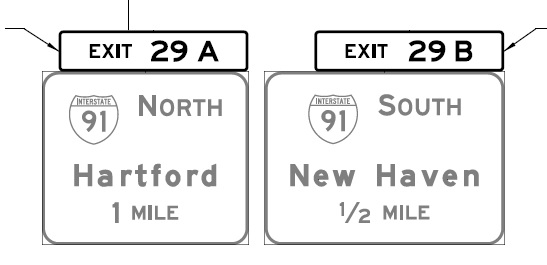 ConnDOT sign plan with new exit number tabs for I-91 exit on CT 9