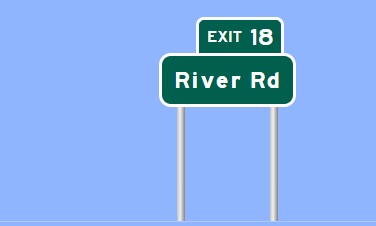 Image of I-84 East Exit 18 sign plan in Southbury, Sign Maker Software, August 2026