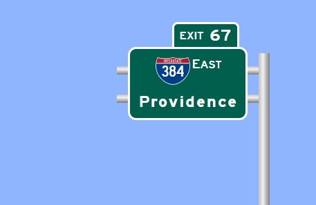 Image of I-84 East Exit 67 sign plan in East Hartford, Sign Maker Software, August 2026
