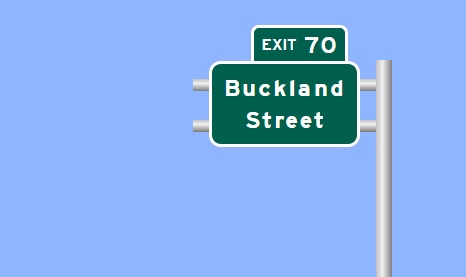 Image of I-84 East Exit 70 sign plan in Manchester, Sign Maker Software, August 2026