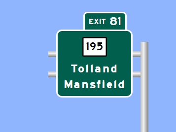 Image of I-84 Exit 81 sign plan in Tolland, Sign Maker Software, September 2026