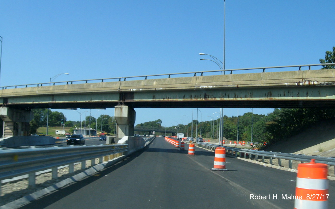 Image taken of newly paved ramp to I-90 West from I-95 North in Weston