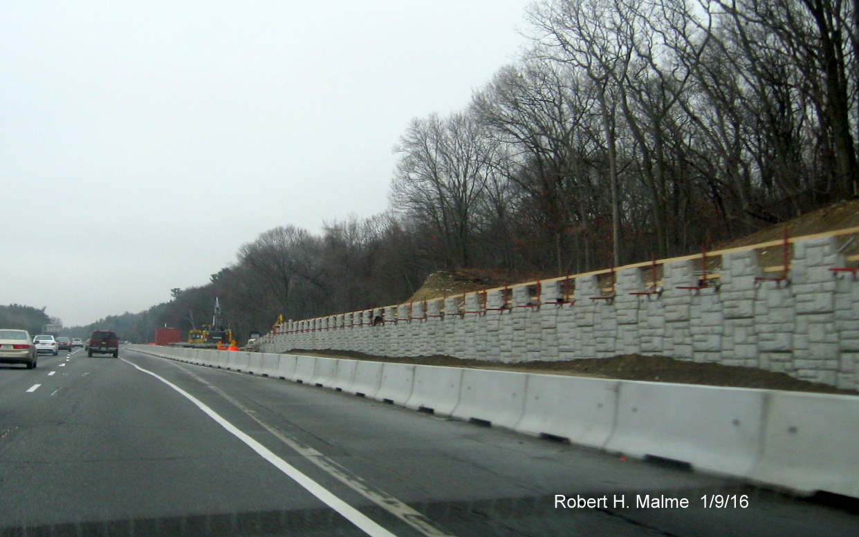 Image of new structure supporting future I-95 South on-ramp from Kendrick St in Needham