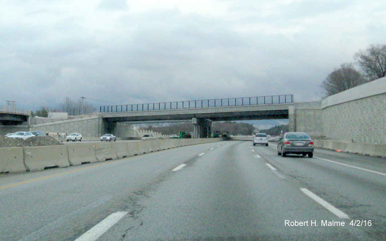 Image of new Kendrick St. bridge over I-95 South in Needham