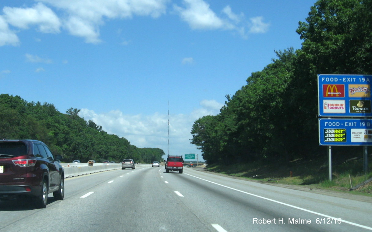 Image of median construction along I-95/MA 128 in Needham