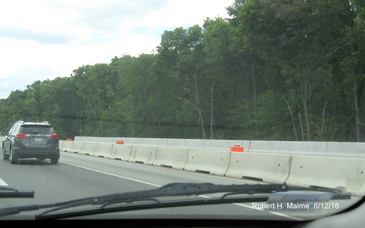 Image of Kendrick St on-ramp construction to I-95 South in Needham