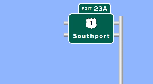Image of I-91 Willow Street Exit 2B sign plan in New Haven, CTDOT, 
 February 2026