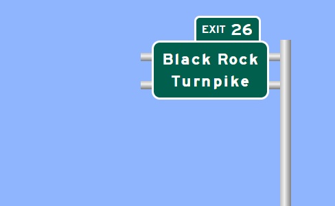 Image of I-95 Exit 26 sign plan in Fairfield, Sign Maker Software, July 2026