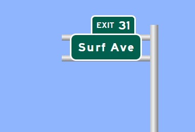 Image of I-95 South Exit 31 sign plan in Stratford, Sign Maker Software, July 2026