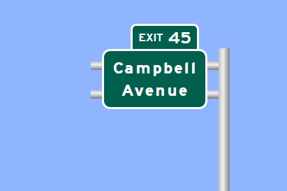Image of I-95 North Exit 45 sign plan in West Haven, Sign Maker Software, July 2026