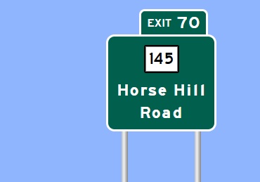 Image of I-95 Exit 70 sign plan in Clinton, Sign Maker Software, July 2026