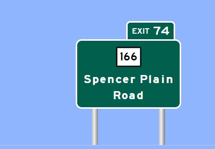 Image of I-95 Exit 74 sign plan in Westbrook, Sign Maker Software, July 2026
