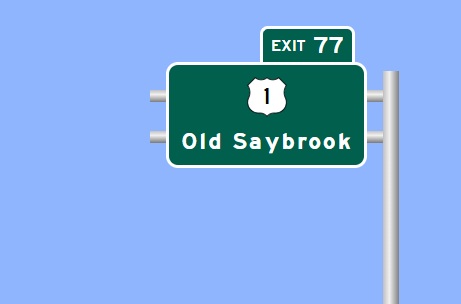 Image of I-95 South Exit 77 sign plan in Old Saybrook, Sign Maker Software, July 2026
