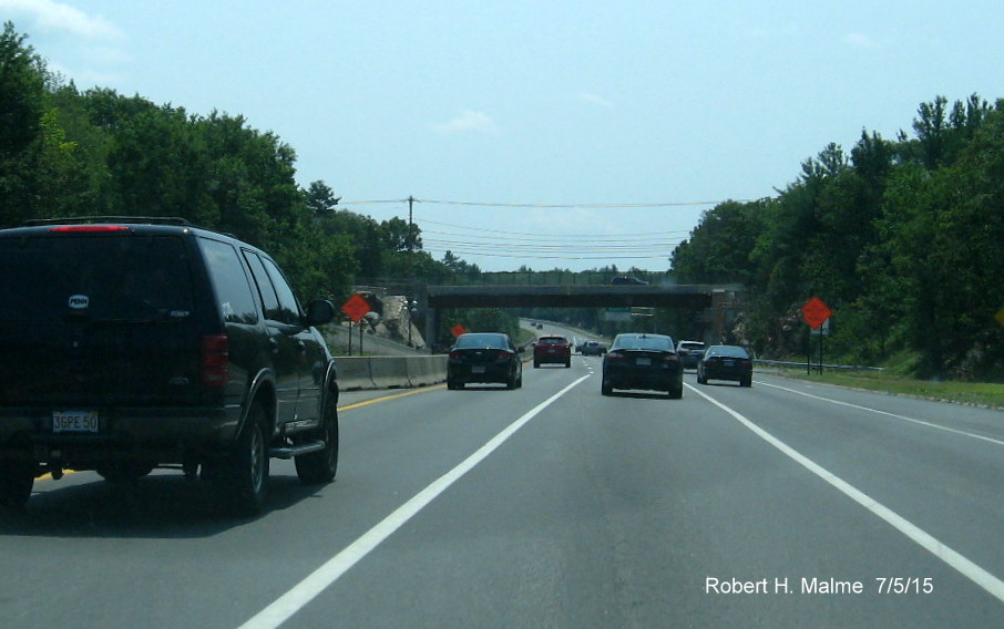 Image of MA 109 bridge under construction over I-95 South in Dedham