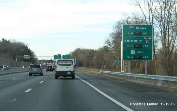 Image of activated Real Time Traffic sign on I-95 North in Reading