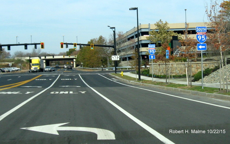 New I-95 trailblazers at reconstructed University Ave. interchange in Westwood