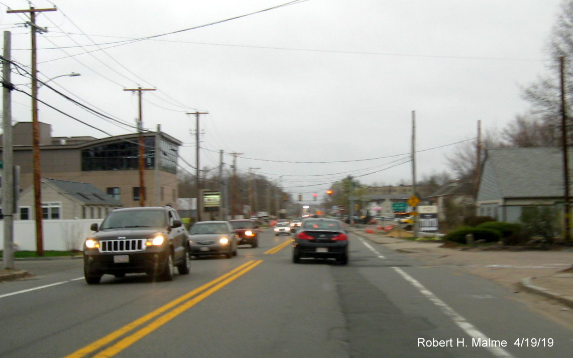Image of MA 18 widening project construction between Pleasant St and Shea Blvd intersections in 
            Weymouth