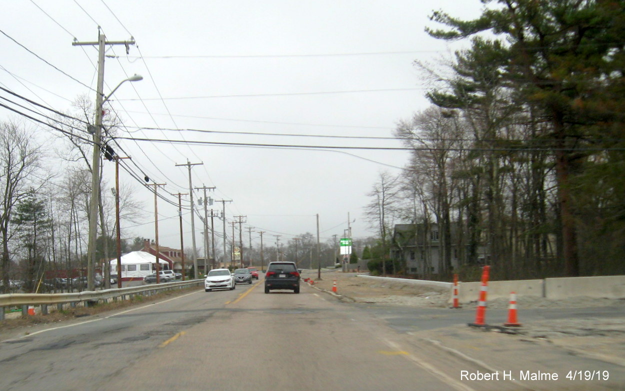 Image of MA 18 Widening Project construction progress in Abington
